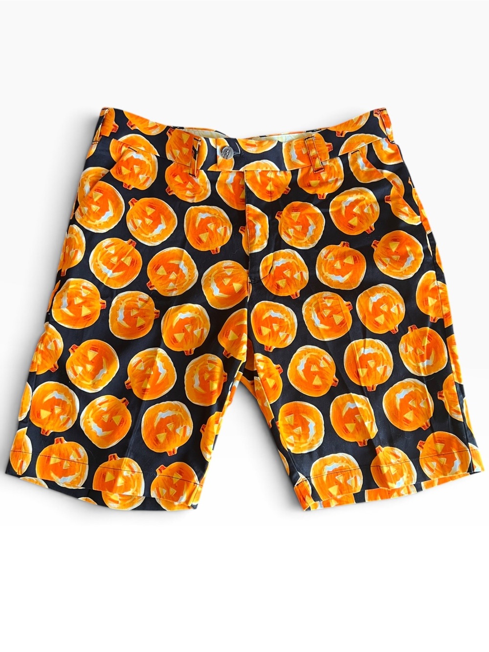 Loudmouth Golf Happy Jacks Halloween Pumpkin Shorts Men’s 34 Limited Edition Y2K